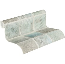 Tapetenrolle mit Patchworkmuster