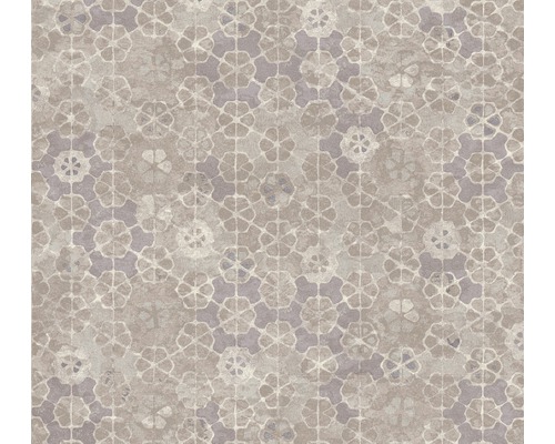 Vliestapete 37391-2 New Walls Mosaik beige grau Tapete mit floralem Muster für die Wandgestaltung