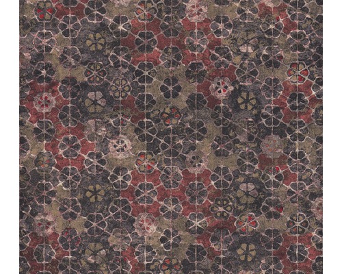 Vliestapete 37391-3 New Walls Mosaik rosa rot Tapete mit floralem Muster