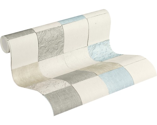 Tapetenrolle mit Patchworkmuster