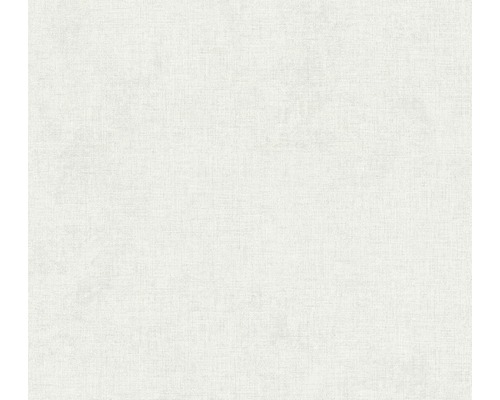 Vliestapete 37430-6 New Walls Uni textil hellgrau Weiße Textiltapete mit feiner Gewebestruktur