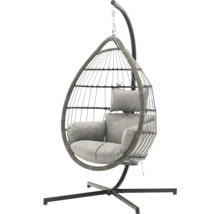 Hängesessel mit Gestell, Outdoor-Möbel für Garten und Terrasse