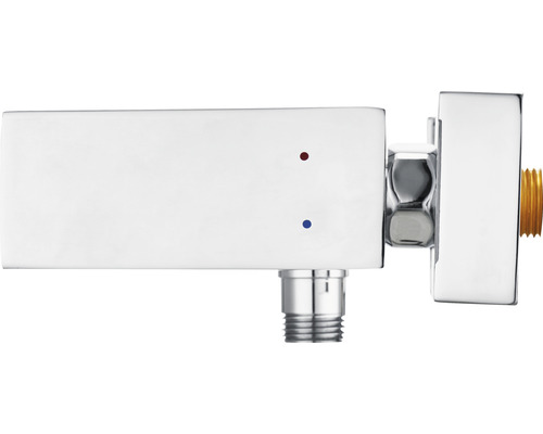 Eckventil mit Thermostatkopf für den Sanitärbereich