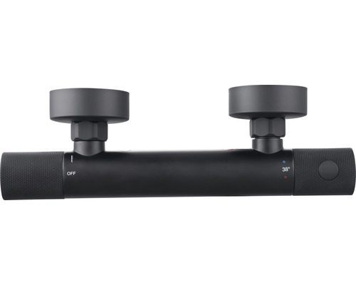 Aufputz-Brausethermostat mit zwei Griffen