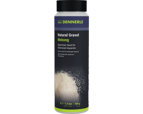 Aquariensand Natural Gravel Mekon Dennerle 0,1 -1,4 mm gelb 0,500 Kilogramm Aquascaping