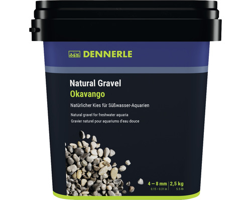 Aquarienkies Natural Gravel Okava Dennerle 4 - 8 mm braun 2,5 Kilogramm Aquascaping