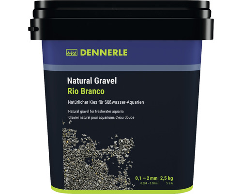 Aquarienkies Natural Gravel Rio B Dennerle 0,1 - 2 mm schwarz 2,5 Kilogramm Aquascaping