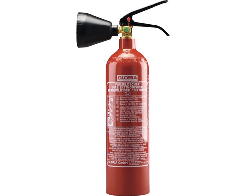 Feuerlöscher Gloria KS 2 SBS Kohlendioxid Brandklasse 34B 2 kg