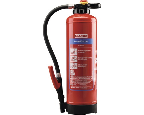 Feuerlöscher Gloria WH 6 Pro Wasser Brandklasse 34A 6 l