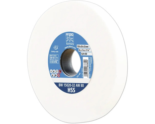 Schleifbockscheibe Schleifscheibe PFERD Ø 150x20mm Bohrung-Ø 32 mm A K80 Pferd Schleifscheibe 150x20x32 Millimeter, Körnung 80