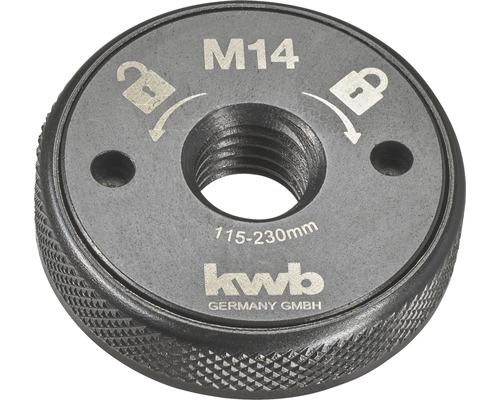 Schnellspannmutter M14 KWB für Winkelschleifer 115-230mm