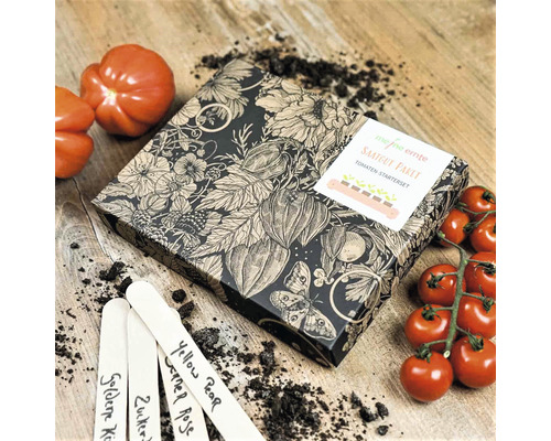 Bio Tomaten Saatgutpaket meine ernte Tomaten Starterset mit 4 Sorten, samenfestes Saatgut-0