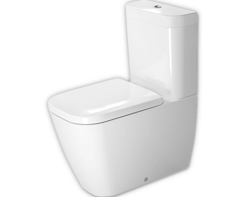 WC für WC-Kombination DURAVIT Happy D.2 Tiefspüler mit Spülrand weiß ohne WC-Sitz und Spülkasten 2134090000