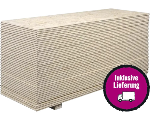 Palette OSB3 Verlegeplatte 2500x625x30 mm E1 ungeschliffen, 23 Stück = 35,94 m²