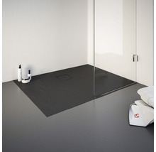 Duschwanne SCHULTE Plan ExpressPlus 80 x 100 x 4 cm anthrazit strukturiert EP216810 57