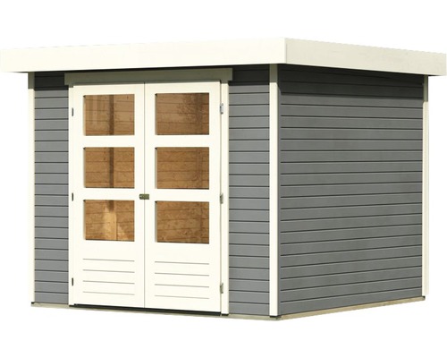 Gartenhaus mit Doppeltür und Fenstern