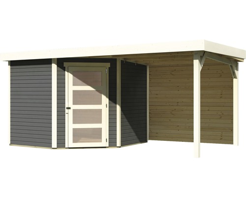 Gartenhaus mit überdachter Veranda aus Holz