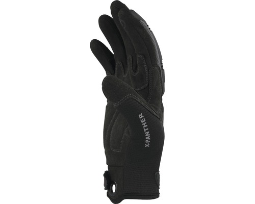 Schwarzer Arbeitshandschuh mit X-Panther Logo