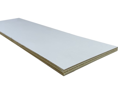 Fixmaß Sperrholz Pappel einseitig weiß 1200x600x8 mm Beschichtete Holzplatte