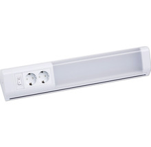 LED Unterbauleuchte 1100 lm 4000 K ein/Aus Schalter 2x Steckdosen L 50 cm weiß
