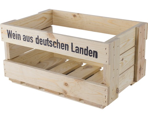 Weinkisten mit Aufdruck natur 46x24x30 cm