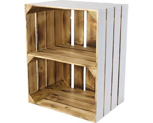 Holzkiste mit einem Einlegeboden