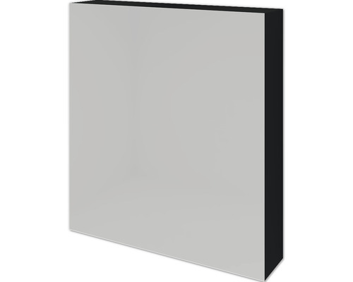 Spiegelschrank Sanox 60 x 12 x 65 cm schwarz matt 1-türig doppelt verspiegelt Schrankkorpus