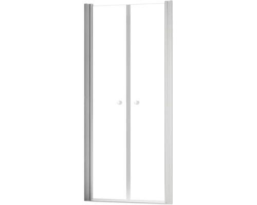 Duschtür mit zwei Flügeln und Griffen