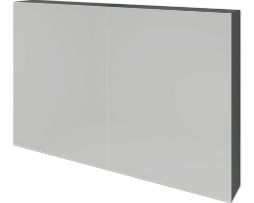 Spiegelschrank Sanox 100 x 12 x 65 cm petrol 2-türig doppelt verspiegelt