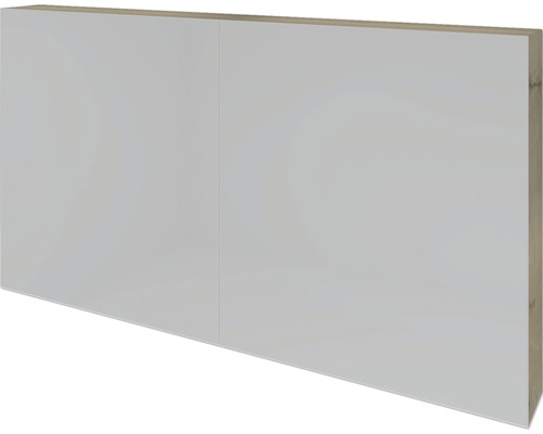 Spiegelschrank Sanox 120 x 13 x 65 cm französiche Eiche 2-türig