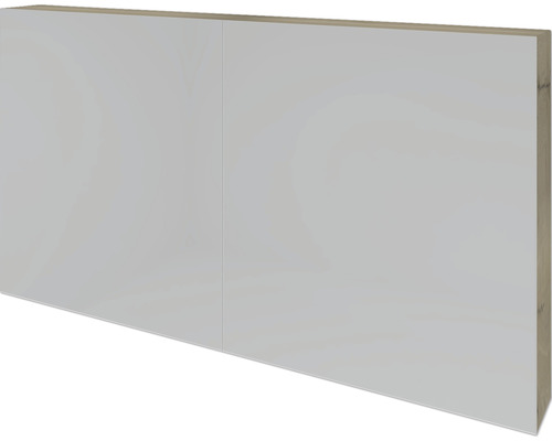 Spiegelschrank Sanox 120 x 12 x 65 cm französiche Eiche 2-türig doppelt verspiegelt