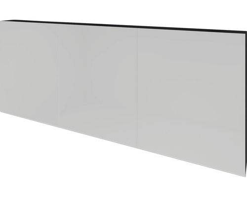 Spiegelschrank Sanox 160 x 13 x 65 cm schwarz matt 3-türig