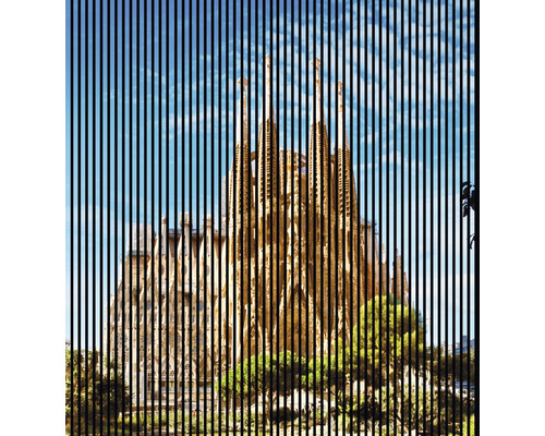 Akustikpaneel digital bedruckt Barcelona 1 2400 x 2253 x 19 mm Set = 4 Einzelpaneele