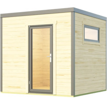 Gartenhaus weka S 445 Gr. 1 inkl. Fußboden 250 x 254,1 cm natur
