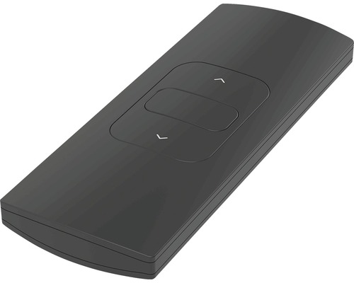 MotionBlinds Smart Home Fernbedienung für MotionBlinds Rollomotoren schwarz 1 Kanal Schwarze Fernbedienung mit Auf- und Ab-Tasten