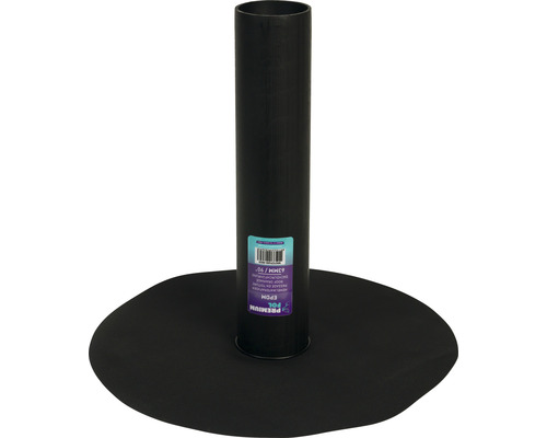 PREMIUMFOL® EPDM Dachabfluss/Regenabfluss 90° für Flachdach rund schwarz 63 mm Rohrdurchführung aus Ethylen-Propylen-Dien-Kautschuk für Dächer