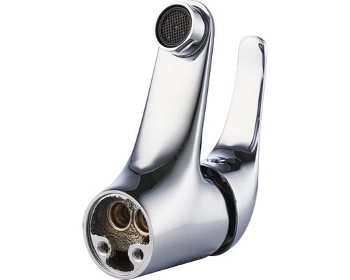 Nahaufnahme einer Armatur für ein Waschbecken