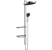 Duschsäule mit Kopfbrause, Handbrause und Ablagen