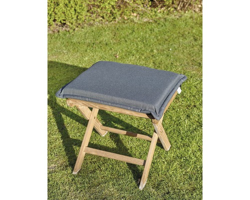 Polster für Sessel/Hocker 50 x 45 cm Polyester grau