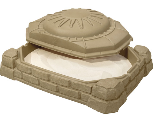 Sandkasten aus Kunststoff mit Deckel