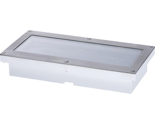 LED Sensor Solar Bodeneinbauleuchte IP67 1,5W 40 lm 3000 K warmweiß Aron weiß HxBxT 36,5x200x100 mm