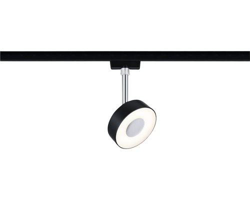 Paulmann URail Spot 5W 540 lm 2700 K Circle schwarz/matt 230V Schienenstrahler für die Deckenmontage