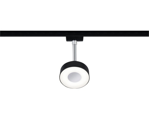 Schienenstrahler für den Innenbereich an einer Schiene montiert