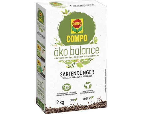 Gartendünger COMPO öko balance veganer Feststoffdünger 2 kg