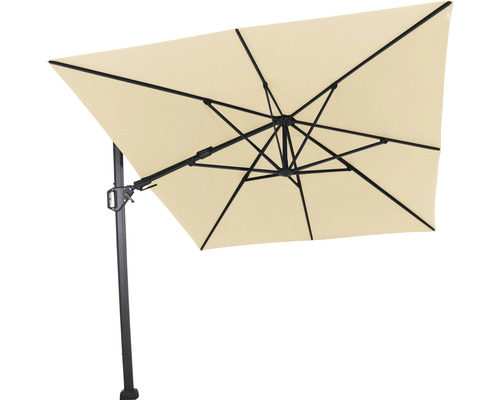 Rechteckiger Sonnenschirm mit seitlichem Mast für den Garten