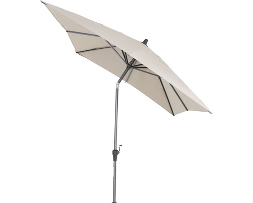 Geöffneter rechteckiger Sonnenschirm mit Ständer