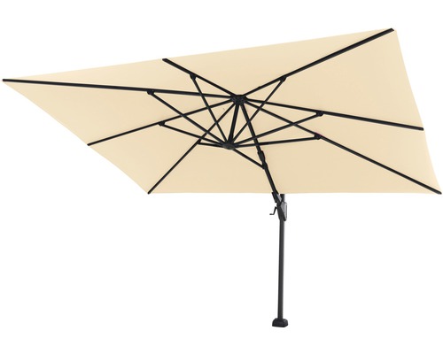 Ampelschirm Siena Garden Sunset N+ anthrazit/ecru 350x260cm Gestell Aluminium anthrazit, Bezug 100% Polyester, 300g/m² in ecru, PU-beschichtet, UPF 50+ Ampelschirm Siena Garden Sunset N+ anthrazit/ecru 350x260cm Gestell Aluminium anthrazit, Bezug 100% Polyester, 300g/m² in ecru, PU-beschichtet, UPF 50+