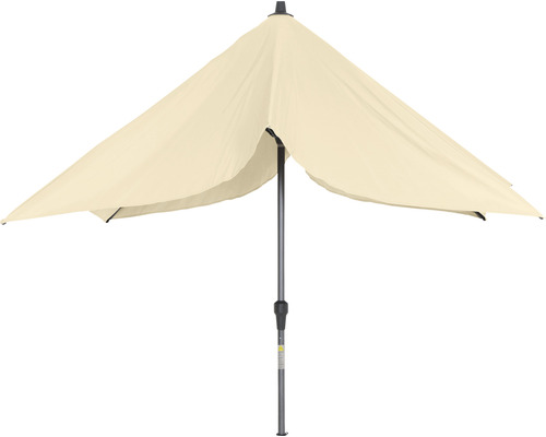 Halbschirm mit Mast für den Aussenbereich