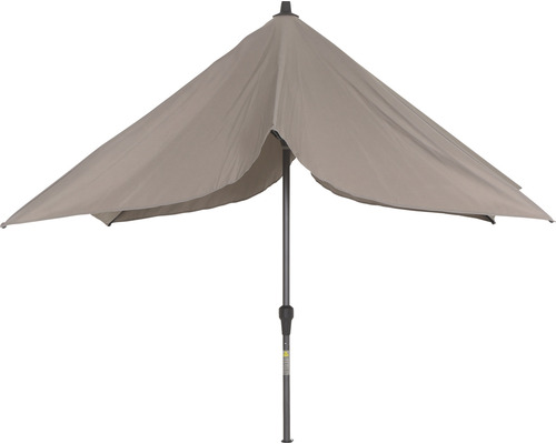 Sonnenschirm mit Stoffbespannung und Metallgestell