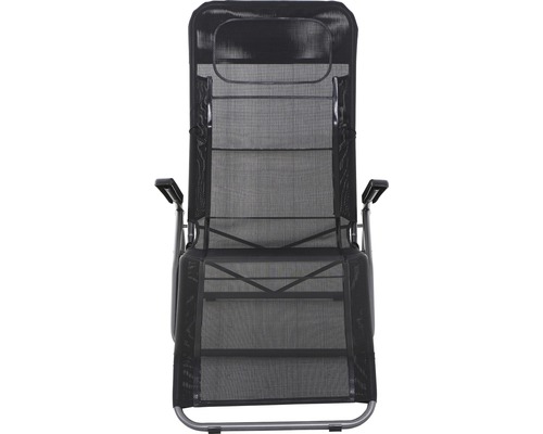 Gartenliege mit Textilbespannung und Armlehnen